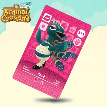

313 Pavé Animal Crossing Card Amiibo Cards Work for Switch NS 3DS Games