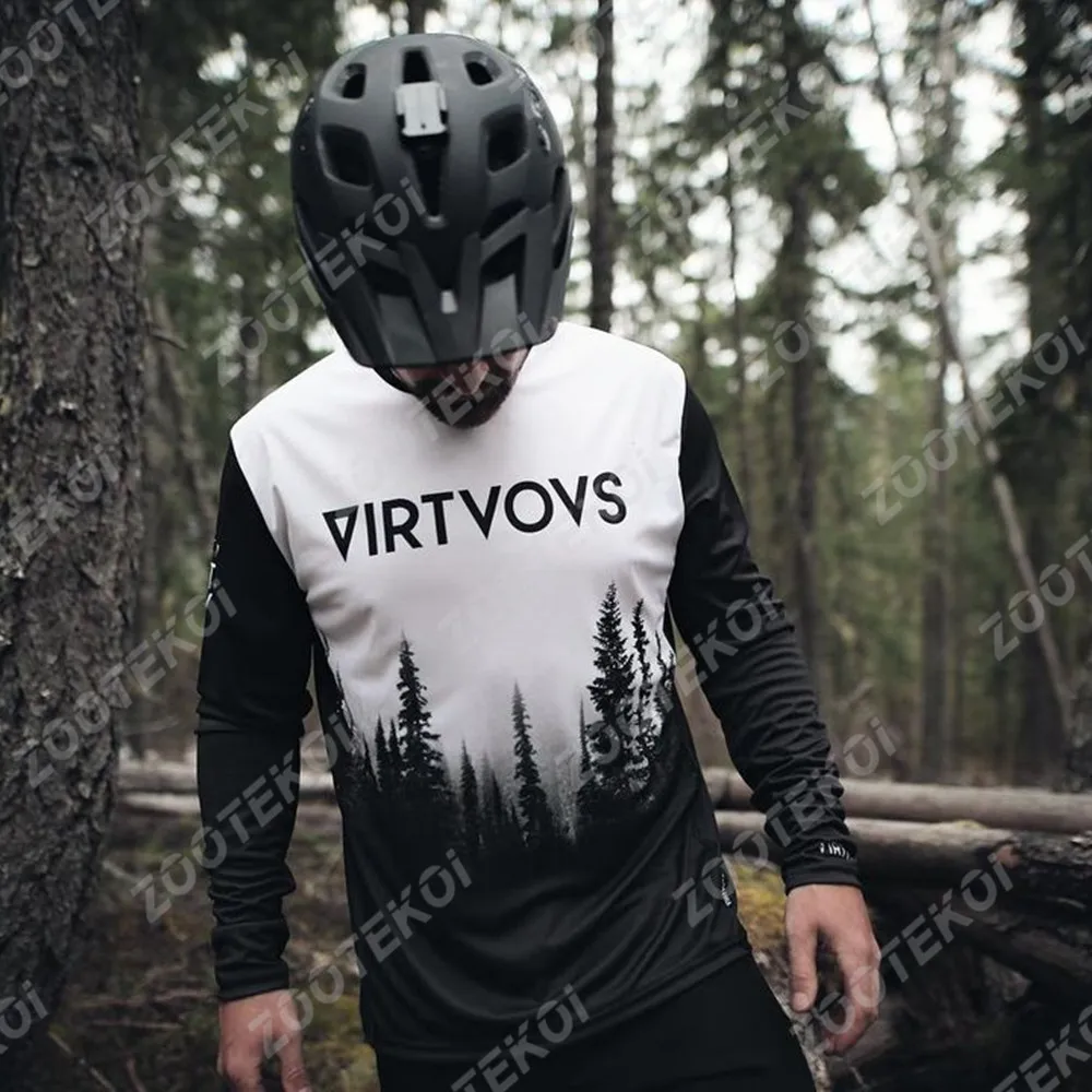 thumbnail image 1 of Camiseta de motocross Virtuous, camisetas de carreras de enduro y montaña, camiseta de ciclismo, ropa de ciclismo de descenso DH MX 2022, camiseta de manga larga, 1 of 4