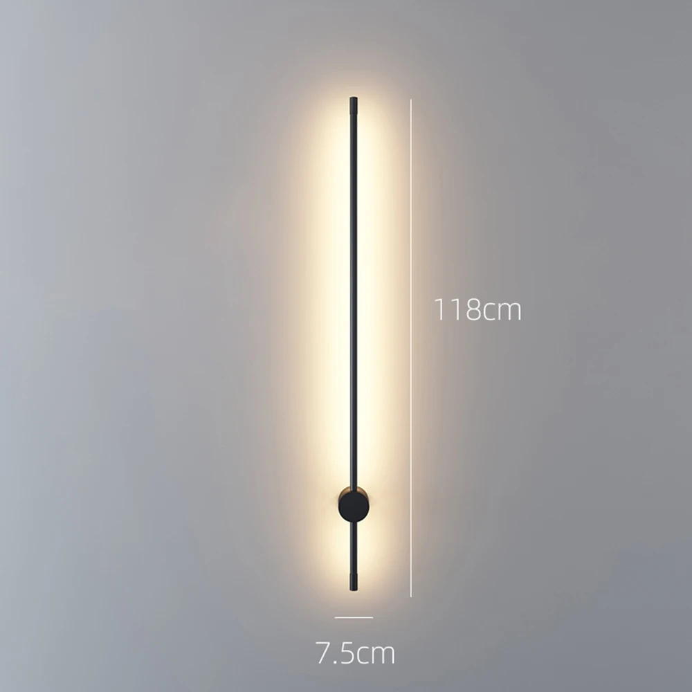 Современный простой светодиодный настенный светильник домашние украшение освещение Бра Лампа pvc для ванной коридор Спальня креативные настенные Освещение