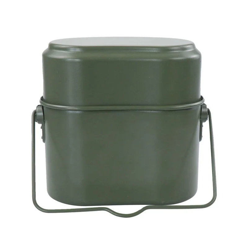 

Germany Military Green 3pcs In 1 Camping Cookware Cook Set Hiking Survival Lunch Boxes Pot/Bowl Army Mess Kit