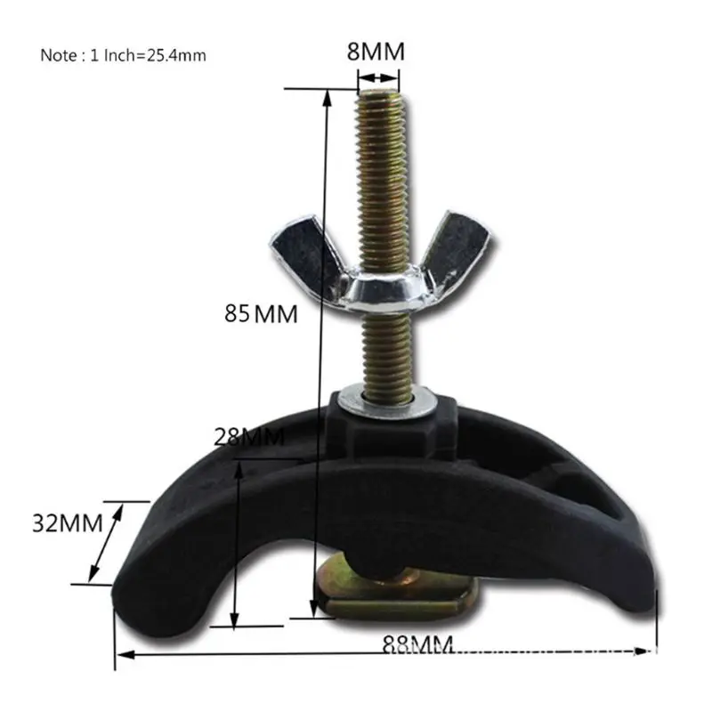 5Pcs Bow Plate Sets for CNC Milling Engraving Machine Parts Pressure Plate Clamp Fixture For T-slot Working Table
