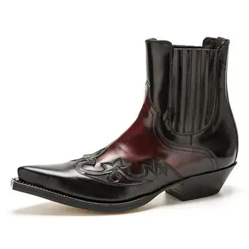 

Winter Fashion British Men Top Quality PU Leather Slip on Boots Breathable Chelsea Boots Male Casual Zapatos De Hombre D349