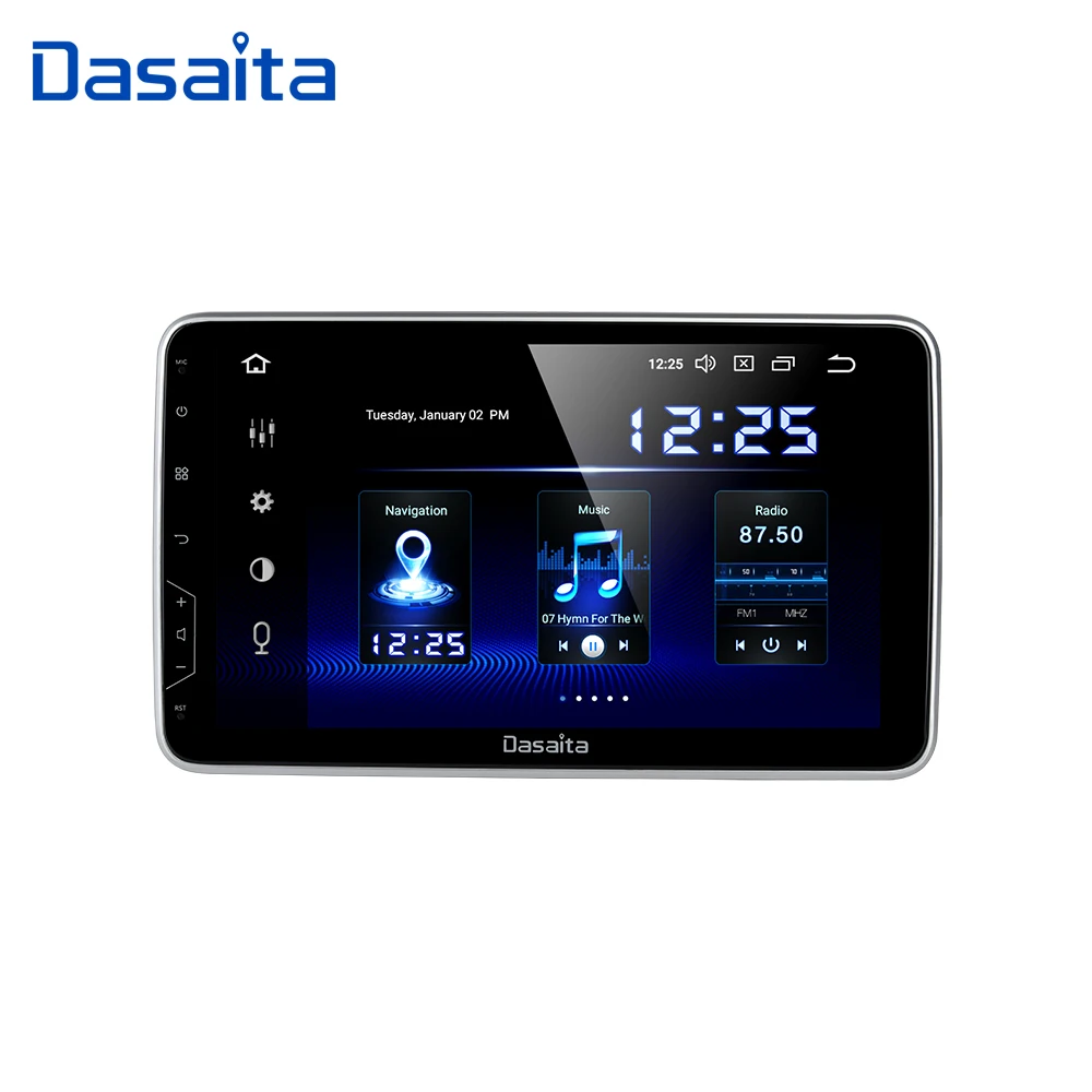 Dasaita 2 Din Android 10 универсальное радио GPS навигация &quotIPS мульти сенсорный экран 1080P