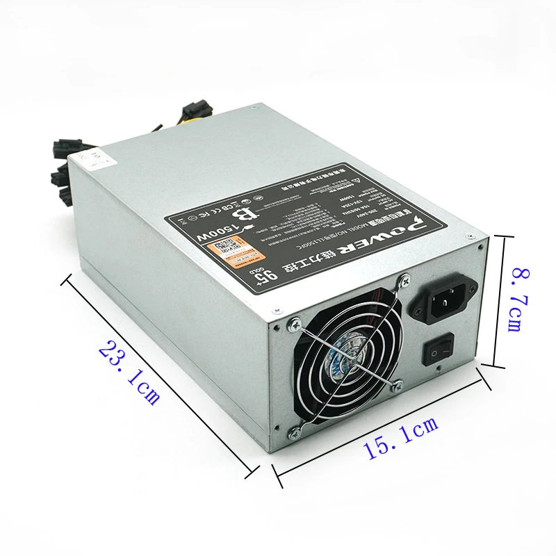 Блок питания для цепи силы пушки одиночный 12V S9K 10*6P 1500W источник питания LL1500FC
