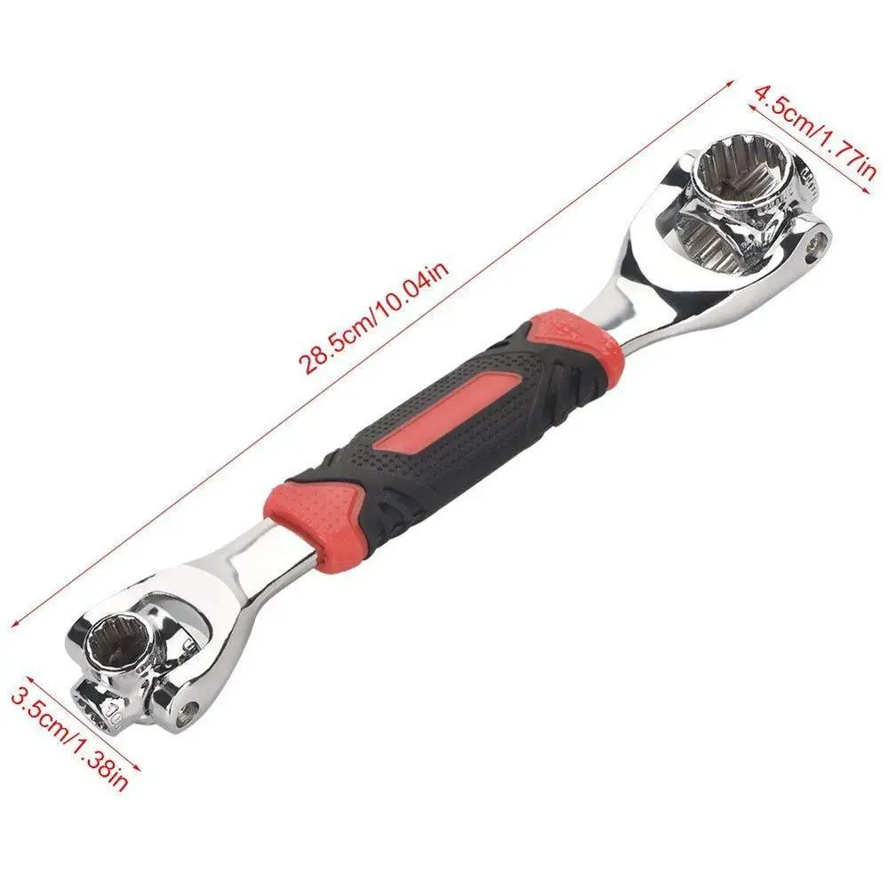 Ключ Тигр 48 в 1 универсальный гаечный ключ 12 зубы 8 10 11 13 14 16 17 19MM рукав дюймовый