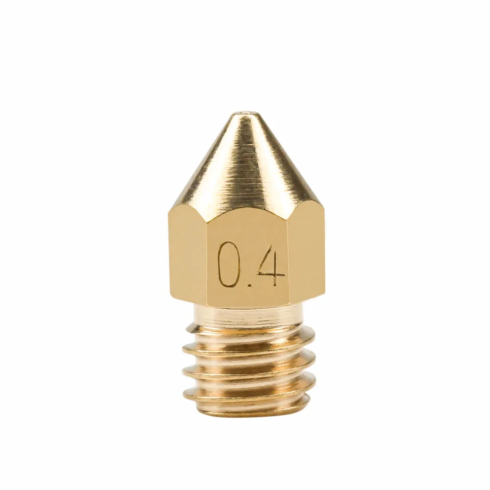 5Pcs 3D Printer Brass Copper Nozzle Mixed Sizes 0.2/0.3/0.4/0.5/0.6/0.8/1.0 Extruder Print Head For 1.75mm / 3.0mm MK8 Makerbot