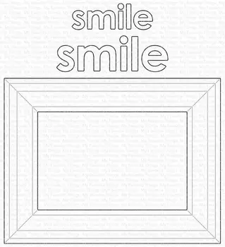 

Metal cutting dies smile frame cut die mold decoration Scrapbook paper craft knife mould blade punch stencils die