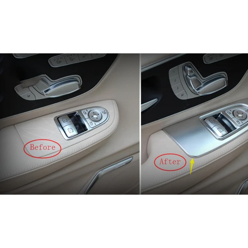 Для Mercedes-Benz V Class V260 W447 Передняя Автомобильная дверная ручка держатель стеклоподъемник кнопка переключатель Крышка отделка