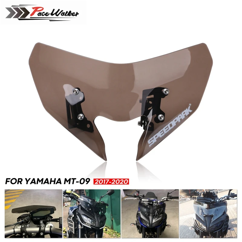 

Windshield For YAMAHA MT-09 / SP FZ-09 2017-2020 windshield pare-brise motorcycle wind deflectors MT-09SP MT09 FZ09 MT FZ 09