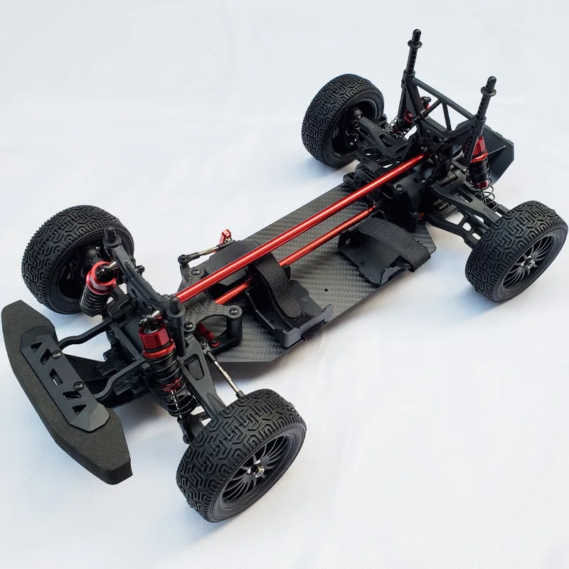 SoloGood 1:10 Plus Universal RC Car Racing Off-Road Rally Frame Carbon Fiber Metal Differential for TAMIYA TT01 TT01E Car 2