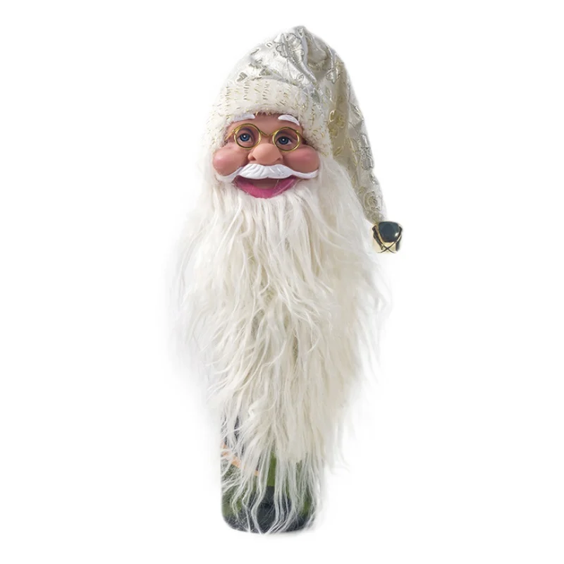 

Santa Claus Wine Bottle Hanging Pendants Decorations Christmas Ornaments Plush Christmas Tree Holiday Home Decor