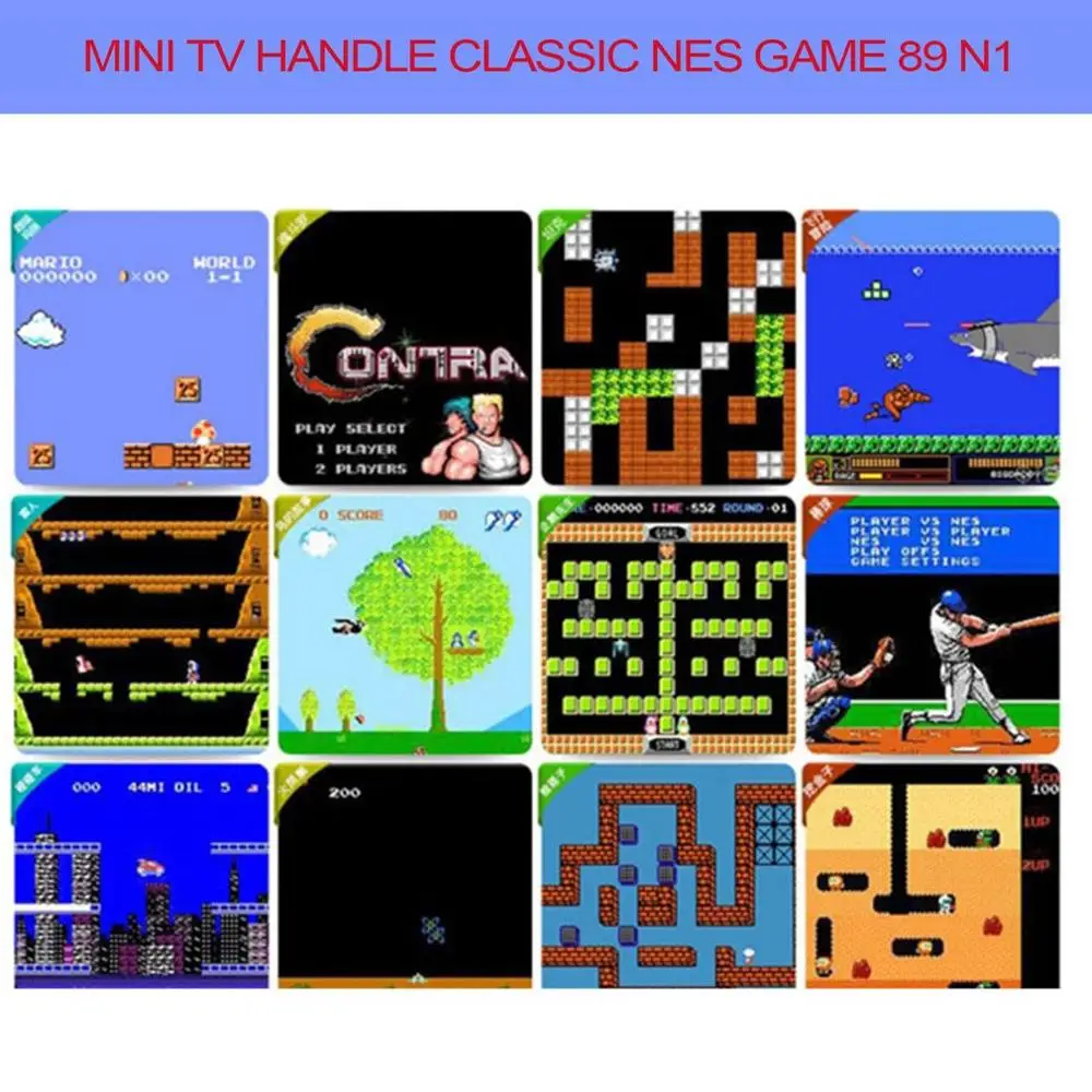 ONLENY 8 Bit Mini Video Game Console Players Built In 89 Classic Games Support TV Output Plug&Play Game Player Best Gift