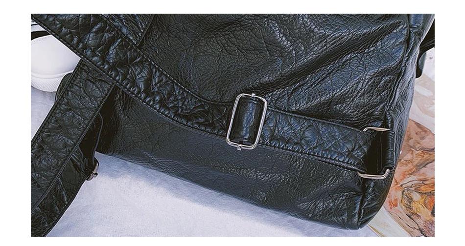 Herald Модный женский рюкзак из мягкой кожи высокого качества, однотонный Повседневный женский рюкзак, вместительный классический винтажный рюкзак для путешествий