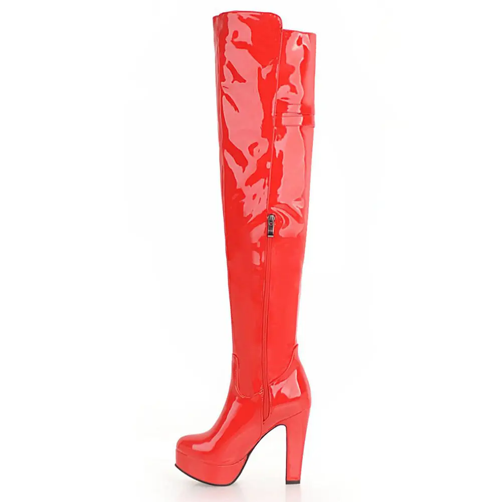 SARAIRIS Winter Over the knee boots women shoes platform high heels shoes woman sexy nightclub Party boots Large size 48
