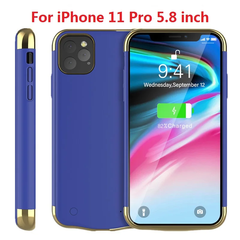 Для iPhone 11 Pro Чехол для зарядного устройства 5500 мАч резервный перезаряжаемый чехол для зарядки PowerBank для iPhone 11 11 Pro Аккумулятор Max Case - Цвет: 11 Pro 5.8 inch