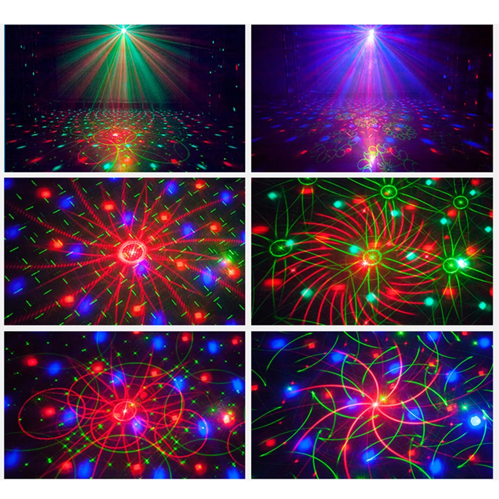 Дискотека Лазерное освещение rgb проектор Вечерние огни DJ освещение эффект для продажи светодиодный для дома Свадебные украшения