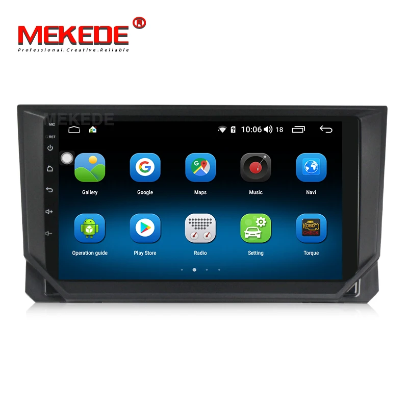 MEKEDE ips DSP 4G 64G Android 9,0 2 DIN Автомобильный gps плеер для Seat Ibiza gps навигация поддержка 4G сеть сенсорный экран