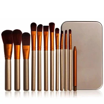 

New Style 12pcs Cosmetic Makeup Brush With Box Blusher Eye Shadow Brushes Set Kit makeup brush set For Beauty Cosmetics Hot Sale