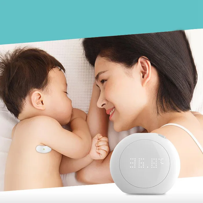 

Fanmi Smart Baby Fever Monitor Wireless Alerts Wearable 24 Hour Thermometer Digital Accurate Reading for Infant Toddlers