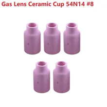 Buse à gaz en alumine lentille en céramique 54N14 #8 1/2 "TIG, 5 pièces, buse à lentille en céramique pour torche de soudage 17/18/26