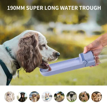 

420ML Pet Water Bottle Dog Large Capacity Leakproof Portable Drinking Feeders Drinker Outdoor Travel Supplies12