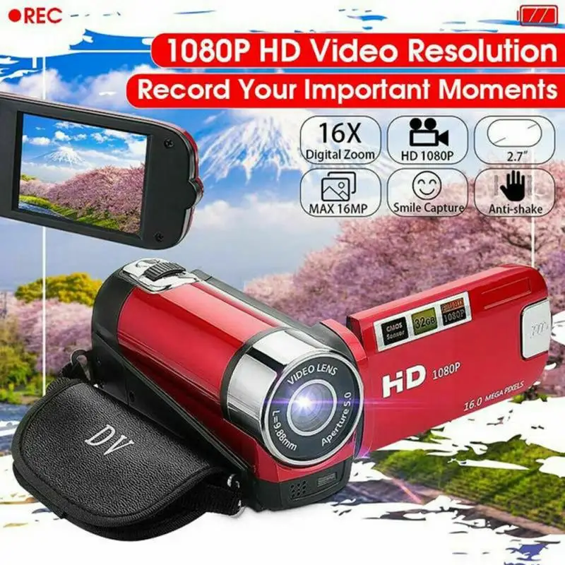 4K видеокамера 1080P HD TFT LCD 24MP 16X Zoom DV AV CMOS IR Ночное Видение цифровая для YouTube прямой