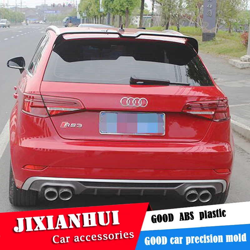 

For Hatchback Audi A3 Spoiler 2014-2018 Audi A3 HSC Spoiler ABS plastic Material Car Rear Wing Color Rear Spoiler
