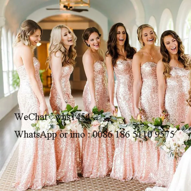 Mbcullyd Розовые Свадебные платья расшитые блестками для женщин Vestido Madrinha