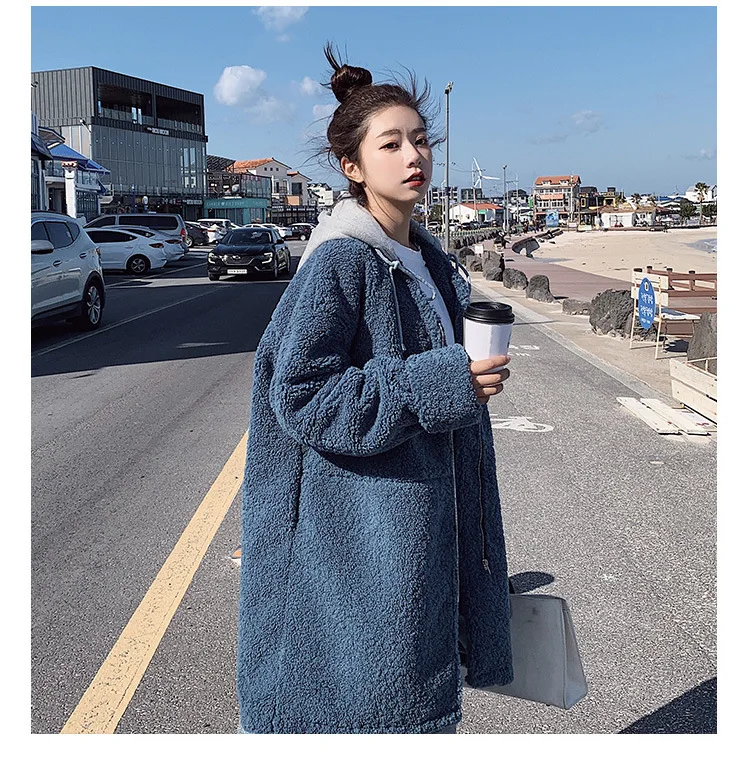 Dongdaemun, хлопковая стеганая одежда, хлопковое пальто для женщин, зима, корейский стиль, свободный крой, для похудения, студенческий стиль, овечья шерсть, толстая