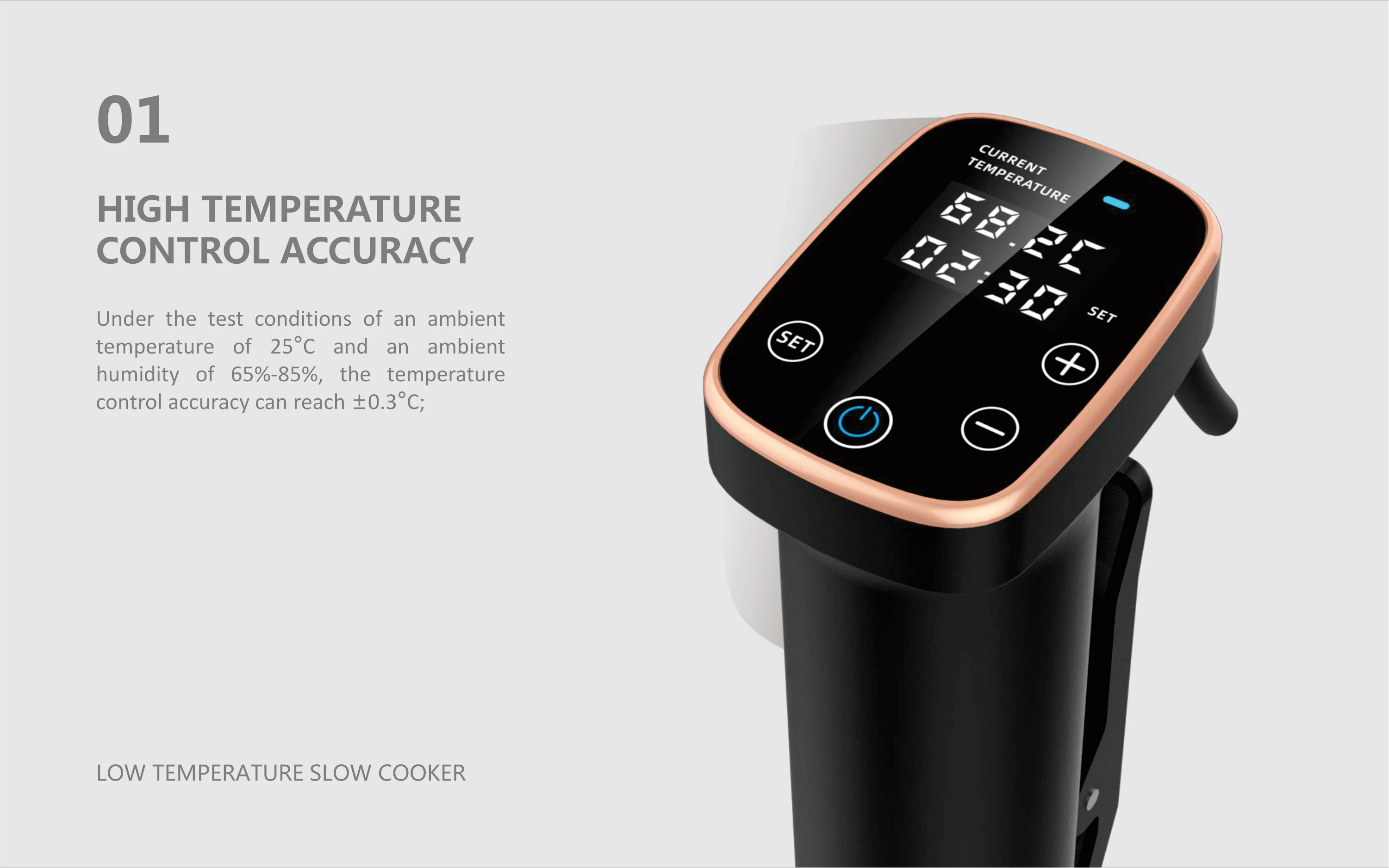 Погружной прецизионный циркулятор Sous Vide Cooker бесшумная фотография воды с