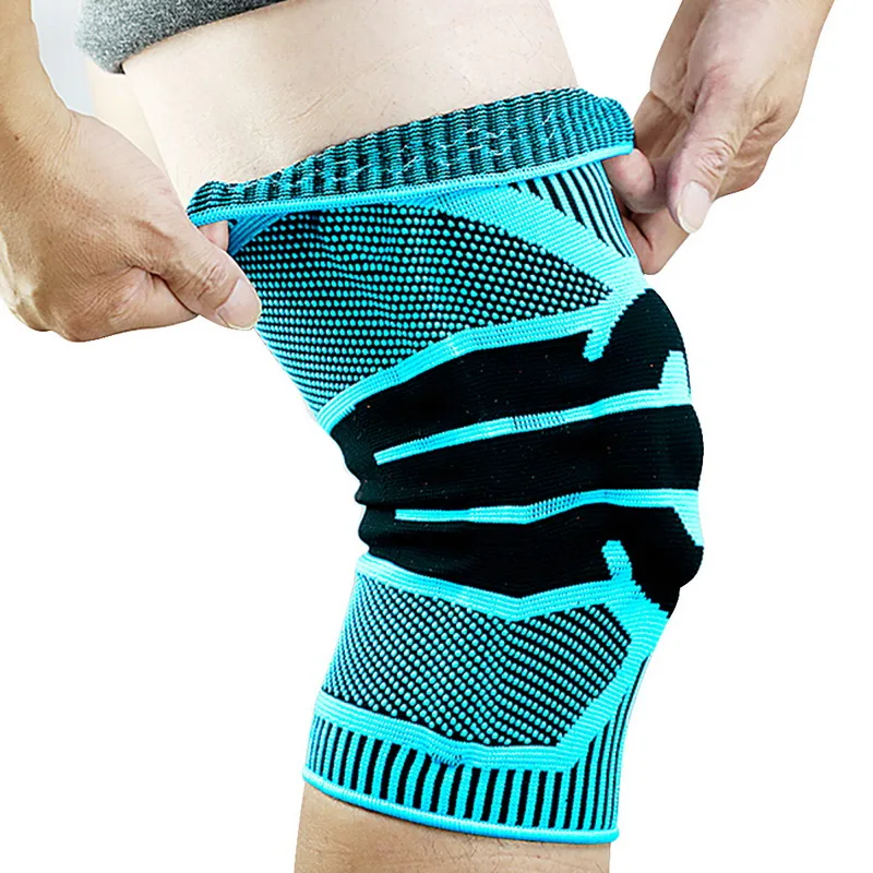 

Sport Knee Protector Brace Silicone Spring Knee Pad Basketball Compression Elastic Knee Sleeve Support Safety Kneepads