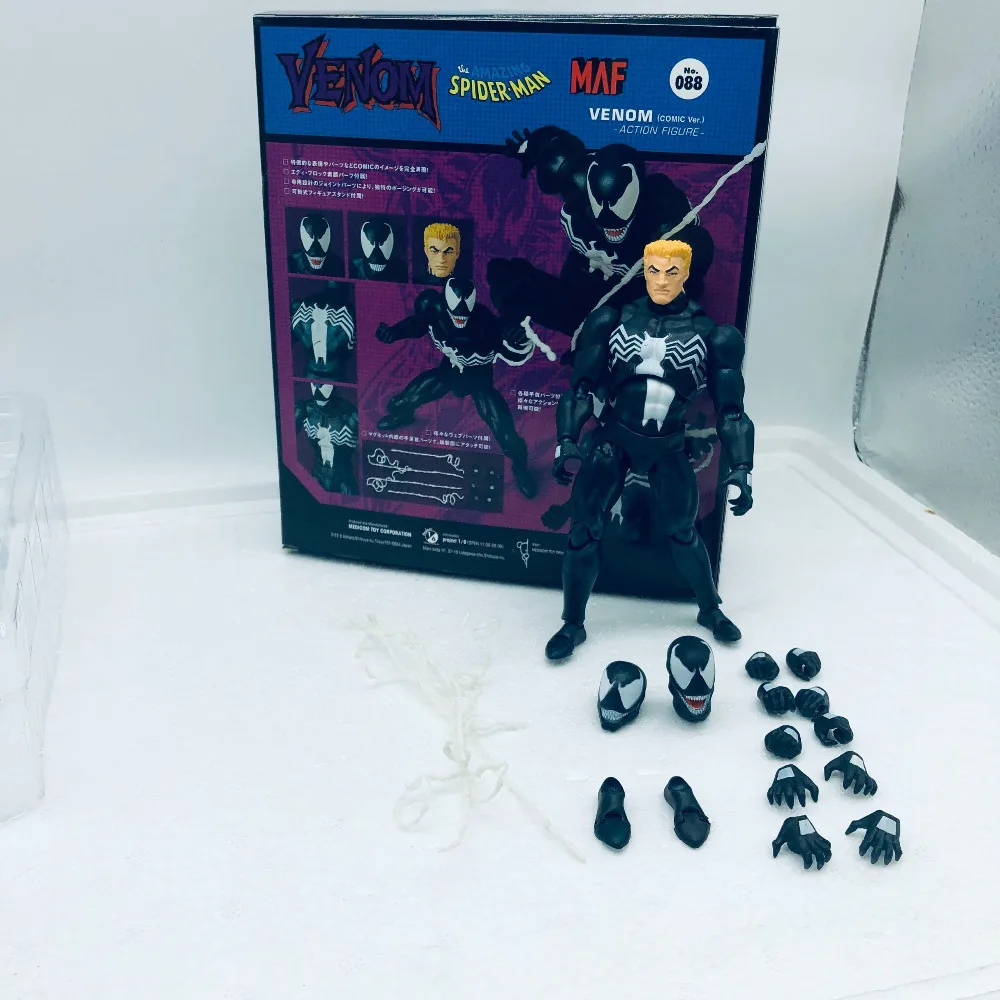 16 см Новинка Mafex 088 Venom комическая версия фигурка модель игрушки Рождественский подарок для детей