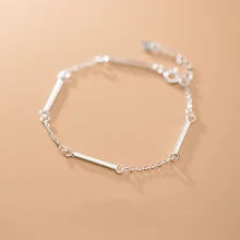 Новинка, браслеты для женщин, короткая палочка, очаровательный браслет, 925 пробы, серебряные ювелирные изделия, аксессуары, темперамент, индивидуальный подарок