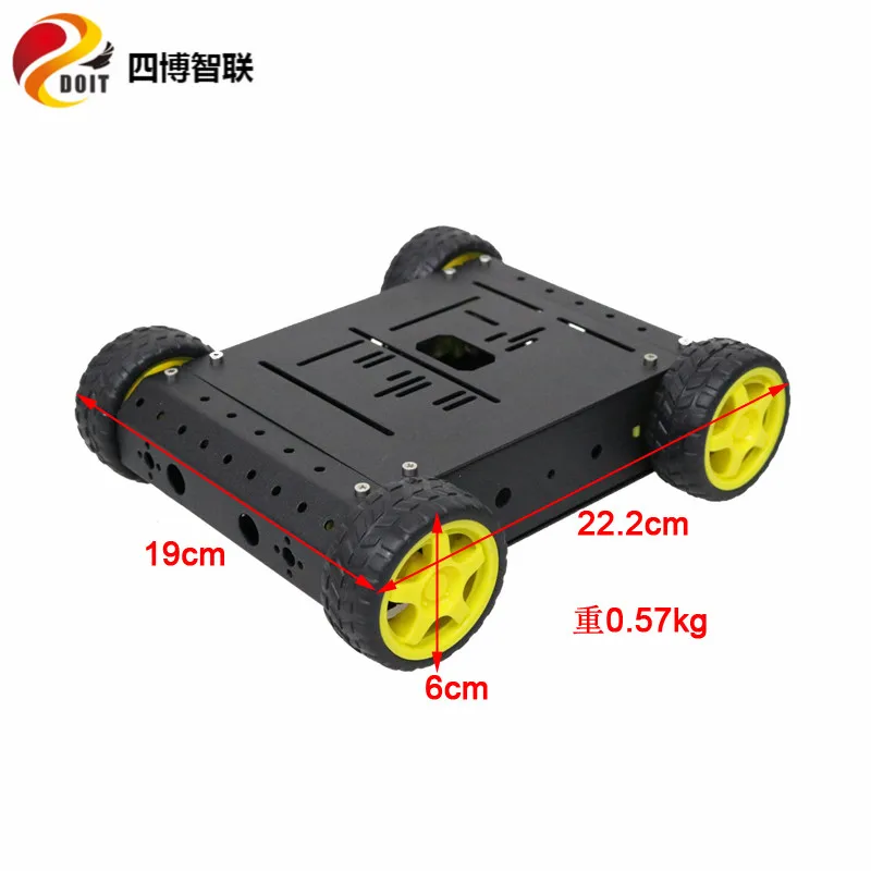 

SZDOIT Metal C400 4WD Smart Car Chassis With 4pcs TT Motor 4-Wheel Drive Robot Platform DIY For Arduino Education Toy