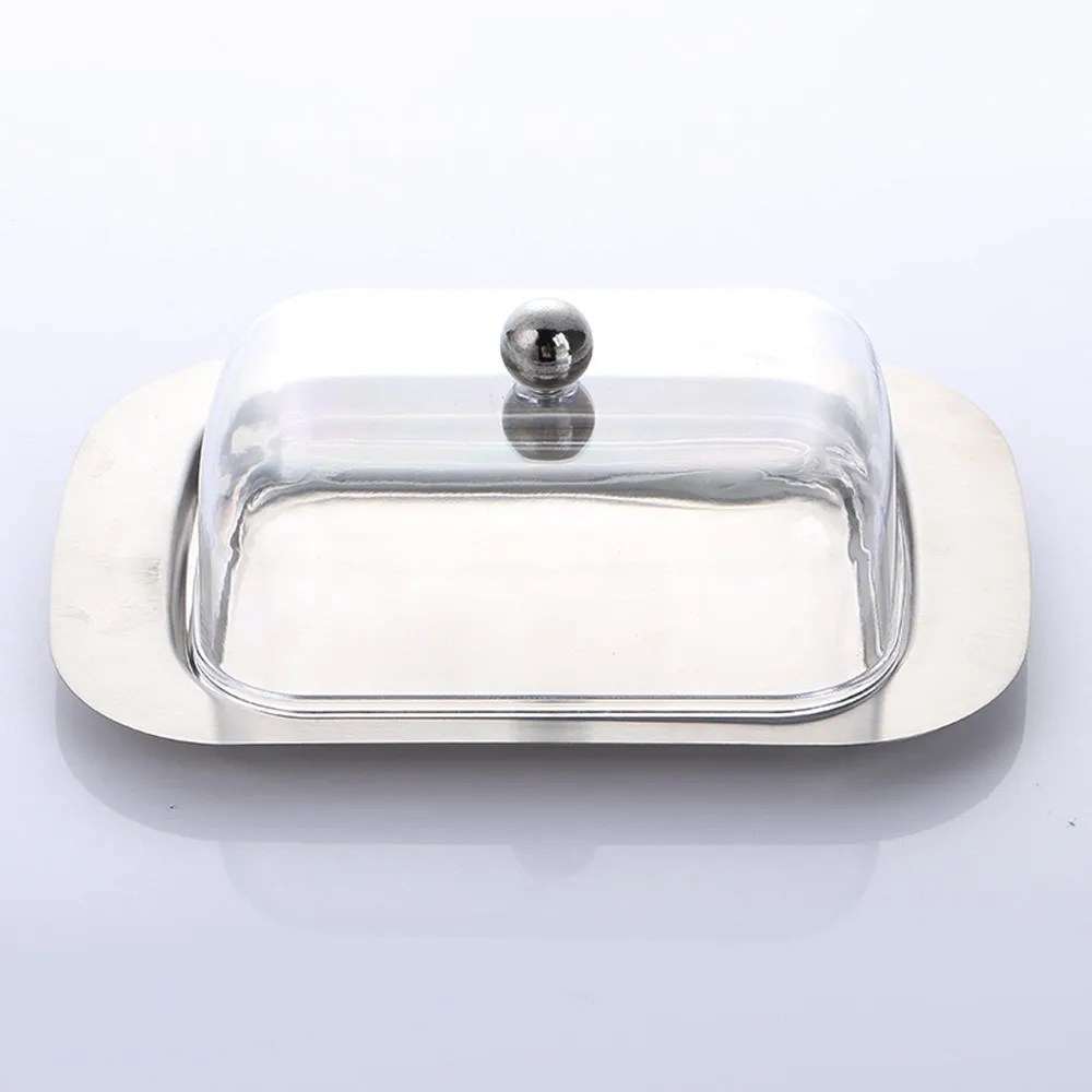 Details about   Dish Box Container For Butter Cheese Storage Keeper With See-through Acrylic Lid 