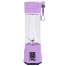 420 мл портативная соковыжималка стеклянная соковыжималка-Бутылка USB перезаряжаемая 6 лезвий соковыжималка для смузи Блендер Машина миксер Мини соковыжималка