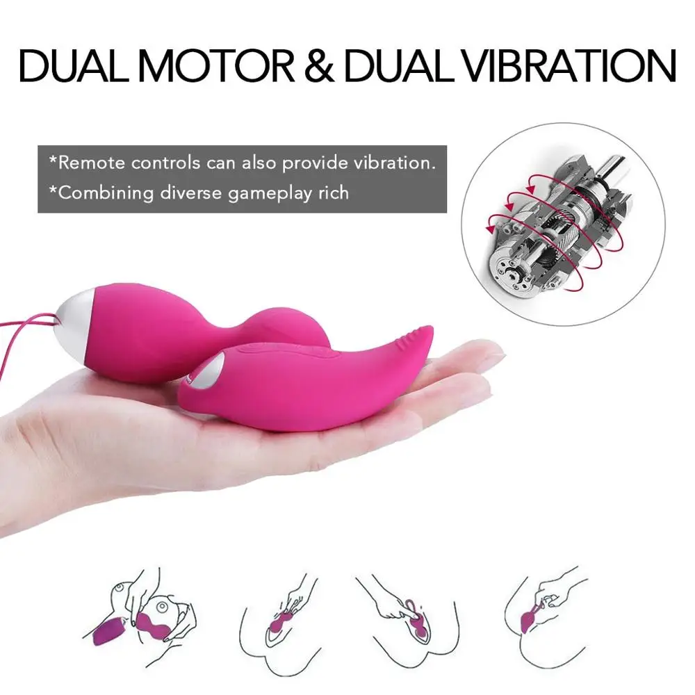 Silicone Smart Ball Tight Training Vaginal Balls Remote Control Vibrating Egg Exercises Kegel Balls Simulator Clit Sex Toy Women