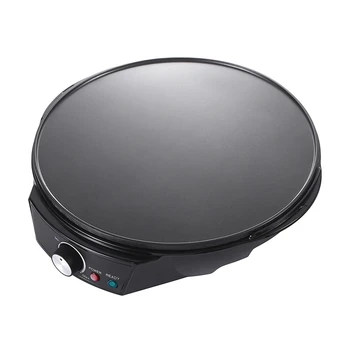 

12 Inch Crepe Maker -Griddle Hot Plate Cooktop with Adjustable Temperature Control and LED Indicator Light EU Plug