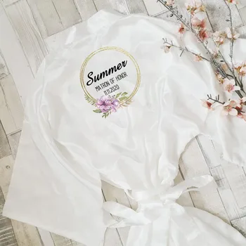 

Personalized Hen Party Robes Bride Robe Wedding Bridal Party Gifts Bridal Shower Bride Bridesmaid Team Robe