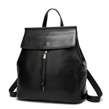 

Vintage High Quality Genuine Leather Backpacks Women's Casual Daypacks Teenager Schoolbags Girls Student Shoudler Bags New C1289