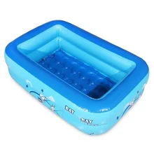Swimming-Pool Garden Outdoor Inflatable Children 120cm Solid 2-Layers Bubble Square