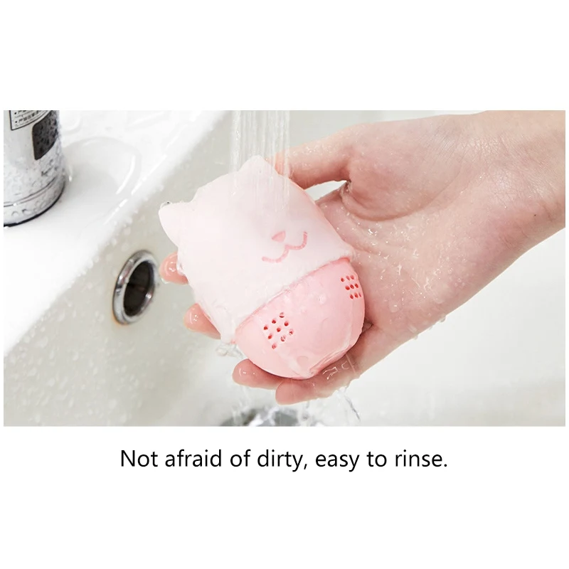 Горячий кошачий Тип Косметическая яичная капсула силиконовый материал пуф для макияжа защита от пыли портативный мешок P1