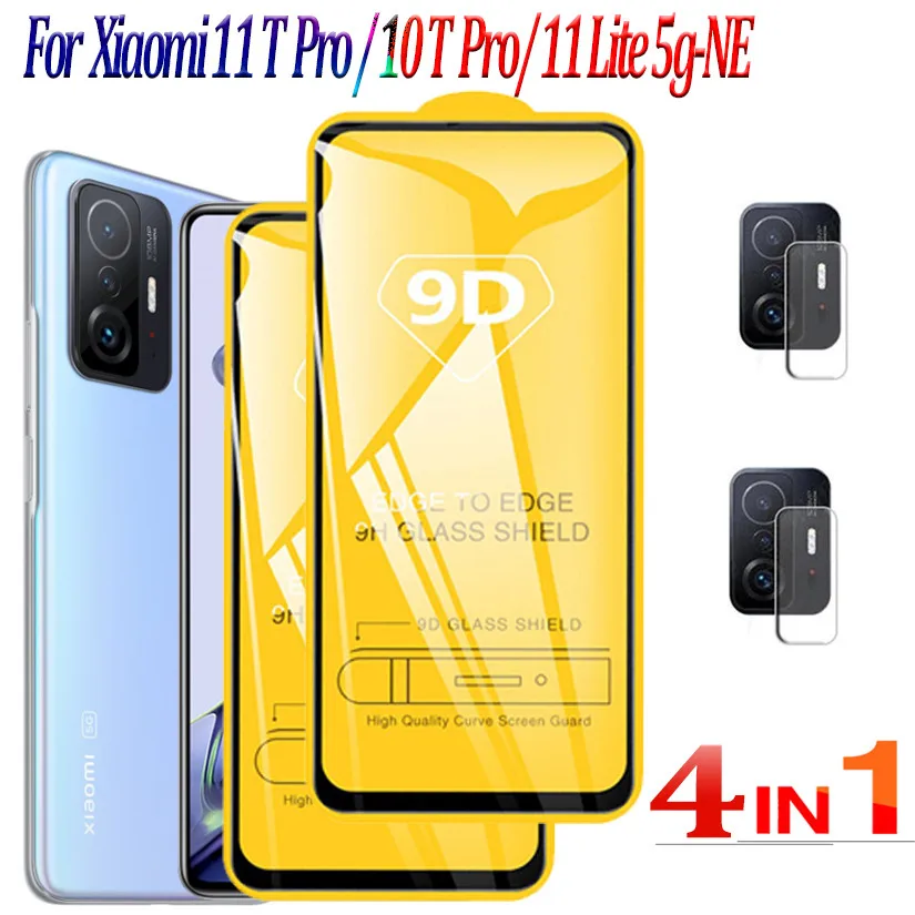 For Xiaomi 11T Pro 9D Glass Film Mi 10 T Tempered 11 Lite 5g NE Mi11T 11i Screen Protector | Мобильные телефоны и