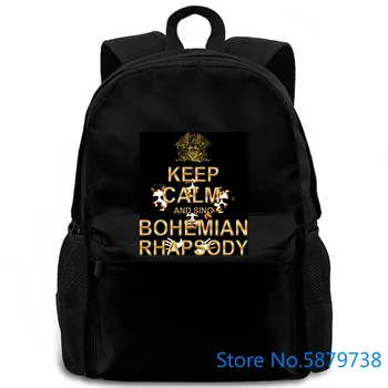 

Fan of Queen Band - Keep Calm and Sing Bohemian Rhapsody new Movies Print women men backpack laptop travel school adult