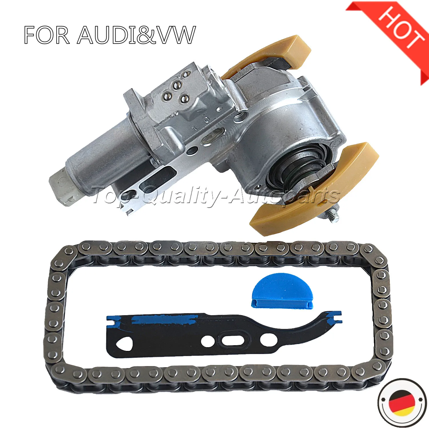 Ap01 Timing Chain Tensioner+chain+gasket For Audi A4 Tt Vw 1.8l
