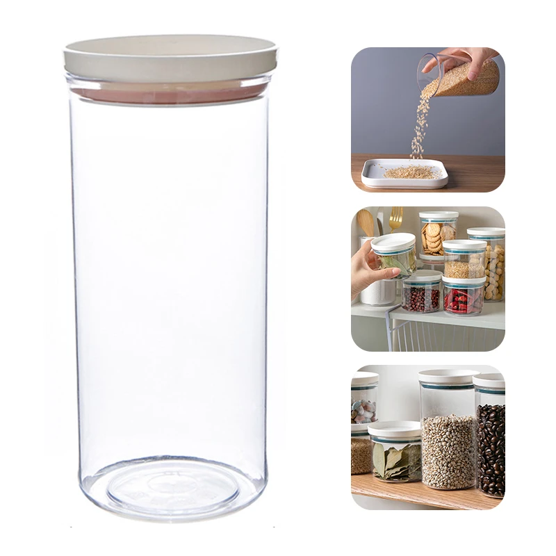 Clear Food Storage Box Kitchen Sealed Bean Grain Container Food Storage Bottles Clear Food Storage Box Kitchen Sealed Bean Grain Container Food Storage Bottles