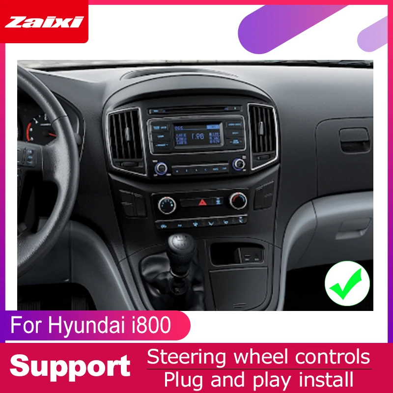Perfect ZaiXi android car dvd gps multimedia player For Hyundai i800 iLoad iMax 2016~2019 car dvd navigation radio video audio player 5