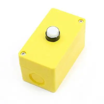 

Round Button SPDT 1NC 1NO White Indicator Momentary Push Button Station