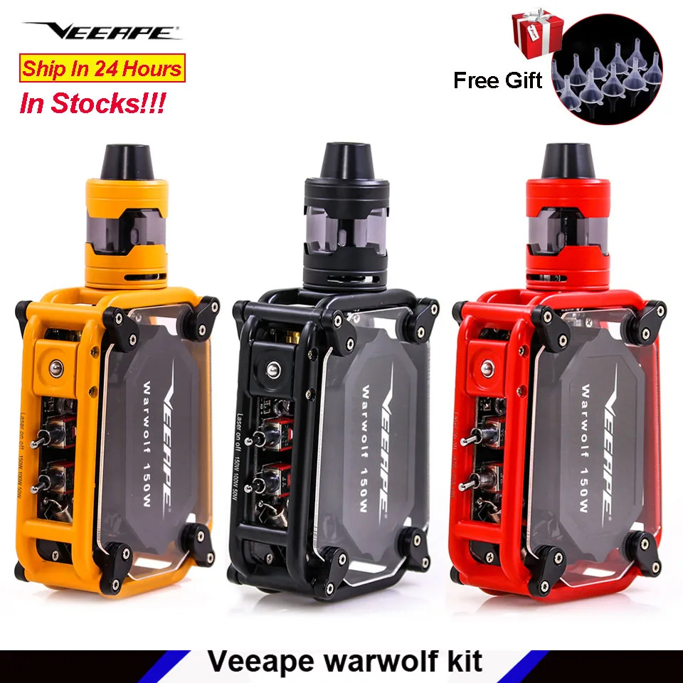 Электронная сигарета Veeape warwolf 150w pod вейп набор Laser squonk box mod аккумулятор 3500 мАч vs Somant