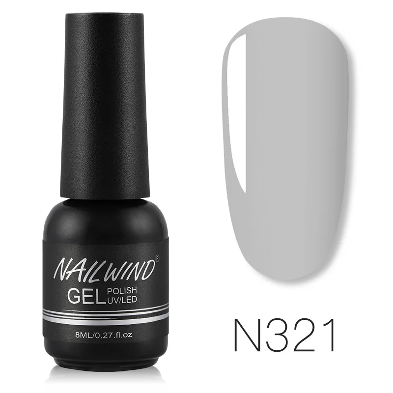 RE11-N321 NAILWIND Hybird Лак чистый Цвет Гель-лак набор все для маникюра УФ светодиодный Полупостоянный замачивающийся художественный Гель-лак для ногтей 8 мл - Цвет: RE11-N321